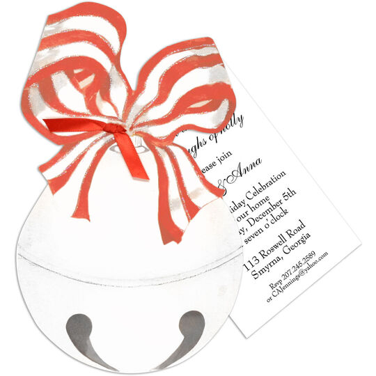 Jingle Bell Die-cut Invitations